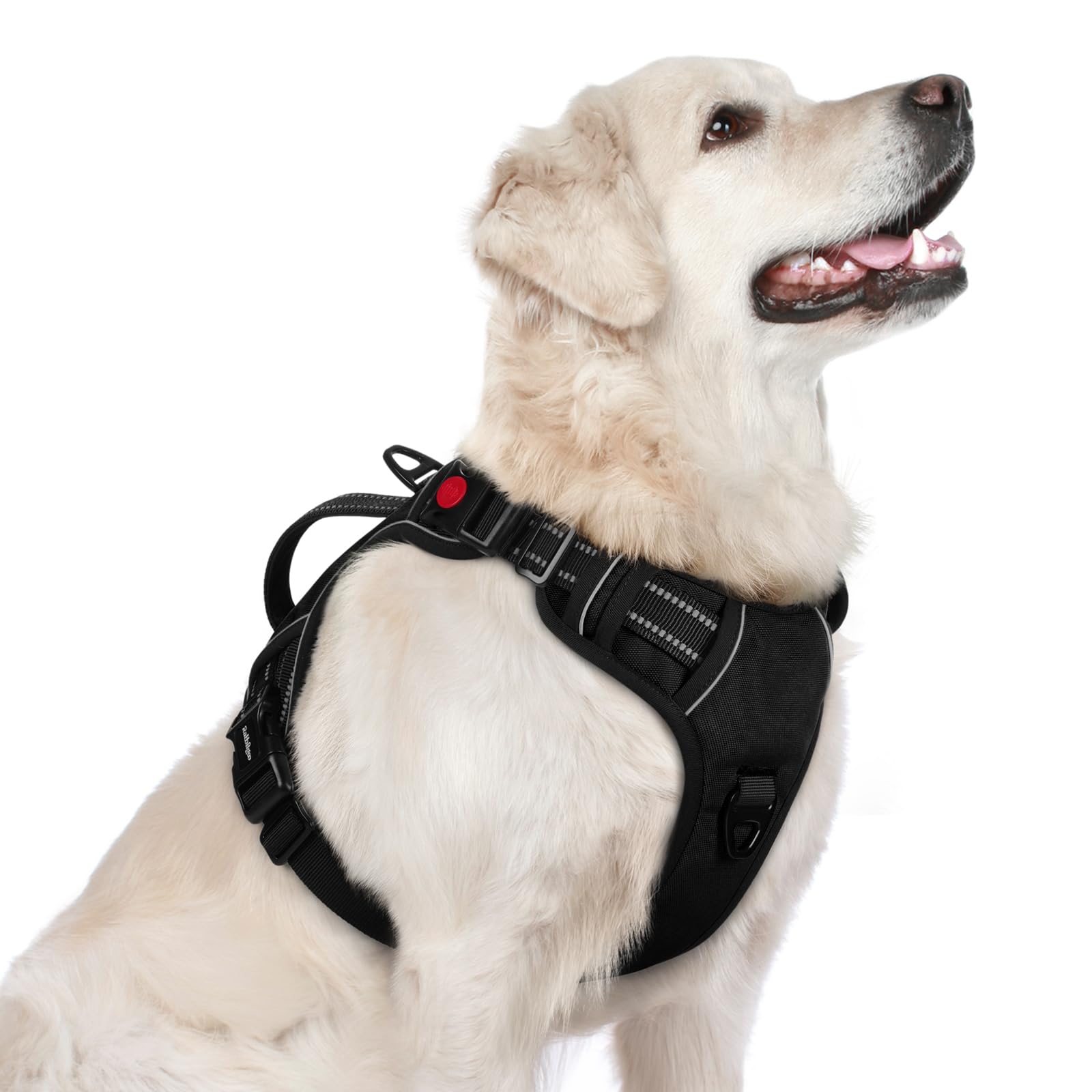 rabbitgoo Dog Harness for Large Dogs, No Pull Pet Harness with Soft Padded Handle, Adjustable Reflective Vest with 3 Buckles, Ea