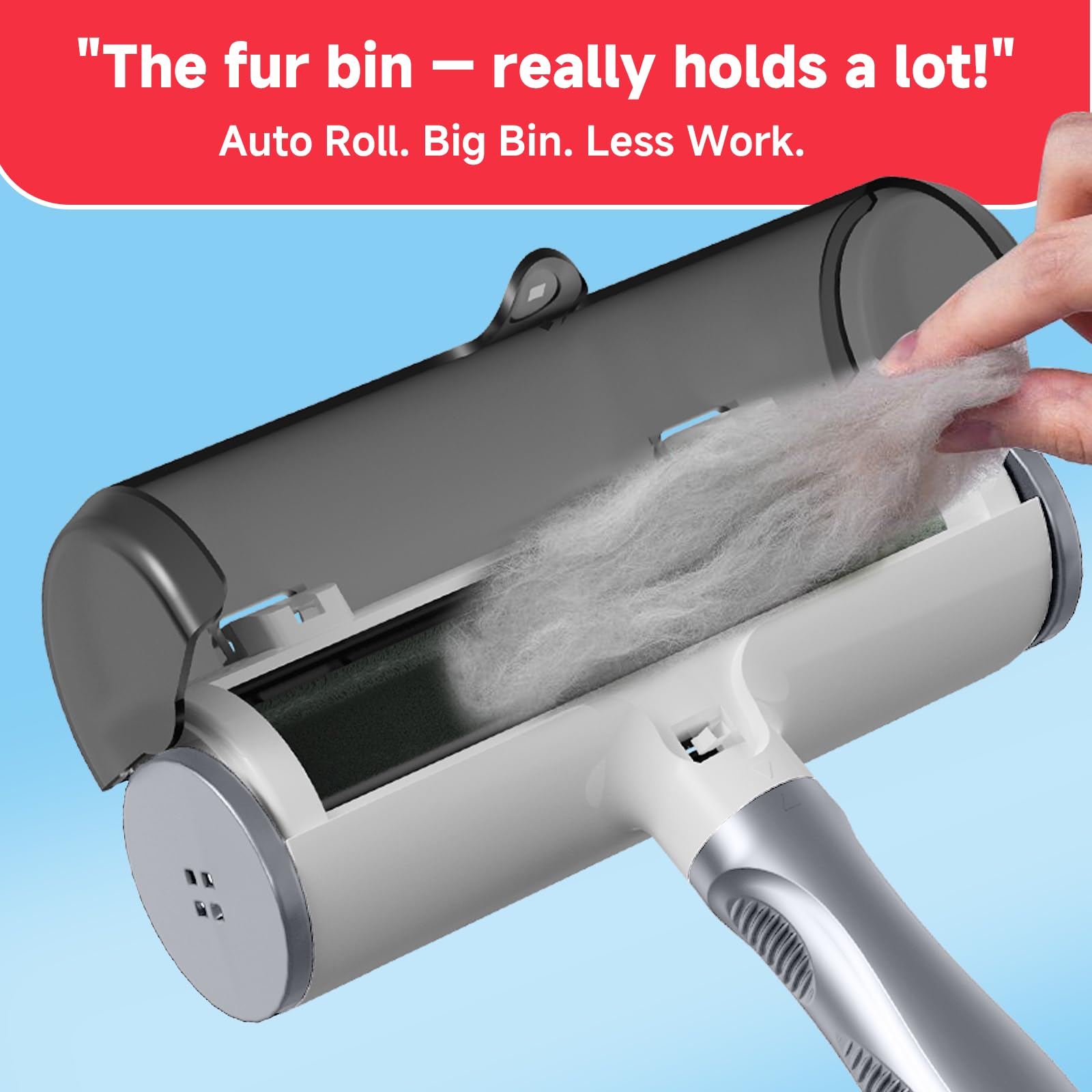 NVNAN Pet Hair Remover & Pet Grooming Gloves Set - Deshedding Brush for Cats/Dogs, Reusable Lint Roller Brush for Cats,Dogs - Fu