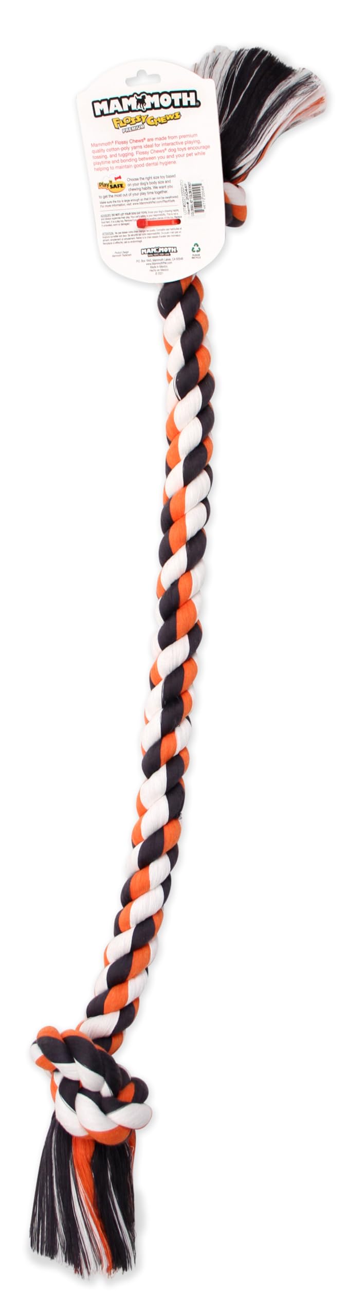 Mammoth Pet Products Cotton 4-Knot Rope Tug - 42 Inch Xx-Large