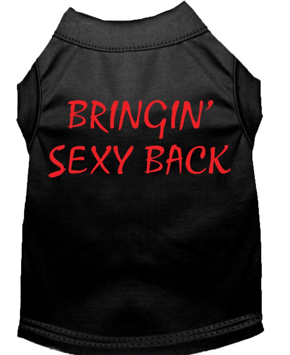 Mirage Pet Products 20-Inch Bringin' Sexy Back Screen Print Shirts for Pets, 3X-Large, Black