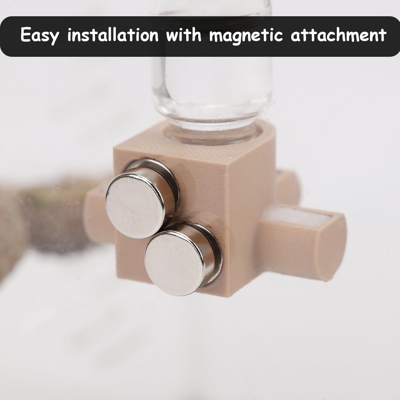 Daerky Jumping Spider Water Dispenser, Magnetic Hanging Feeder,Suitable for Jumping Spiders,Tarantulas, Praying Mantises,Arborea