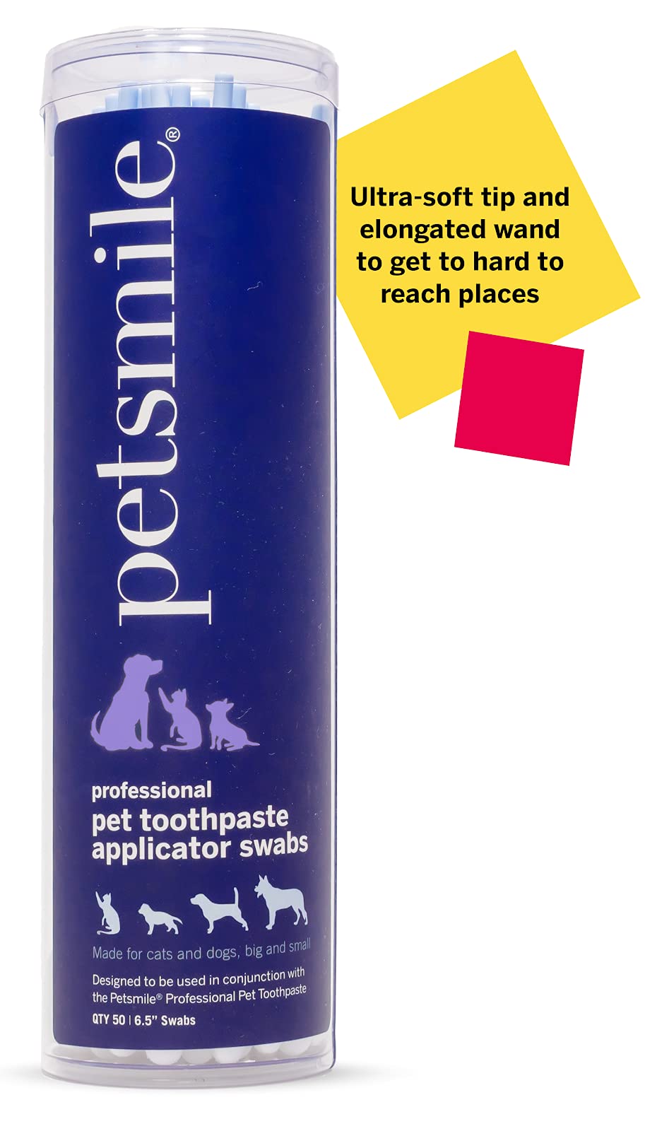 Petsmile Professional Pet Toothpaste Applicator Swabs | Easily and Effectively Spreads Dog Toothpaste to Promote Oral Hygiene |