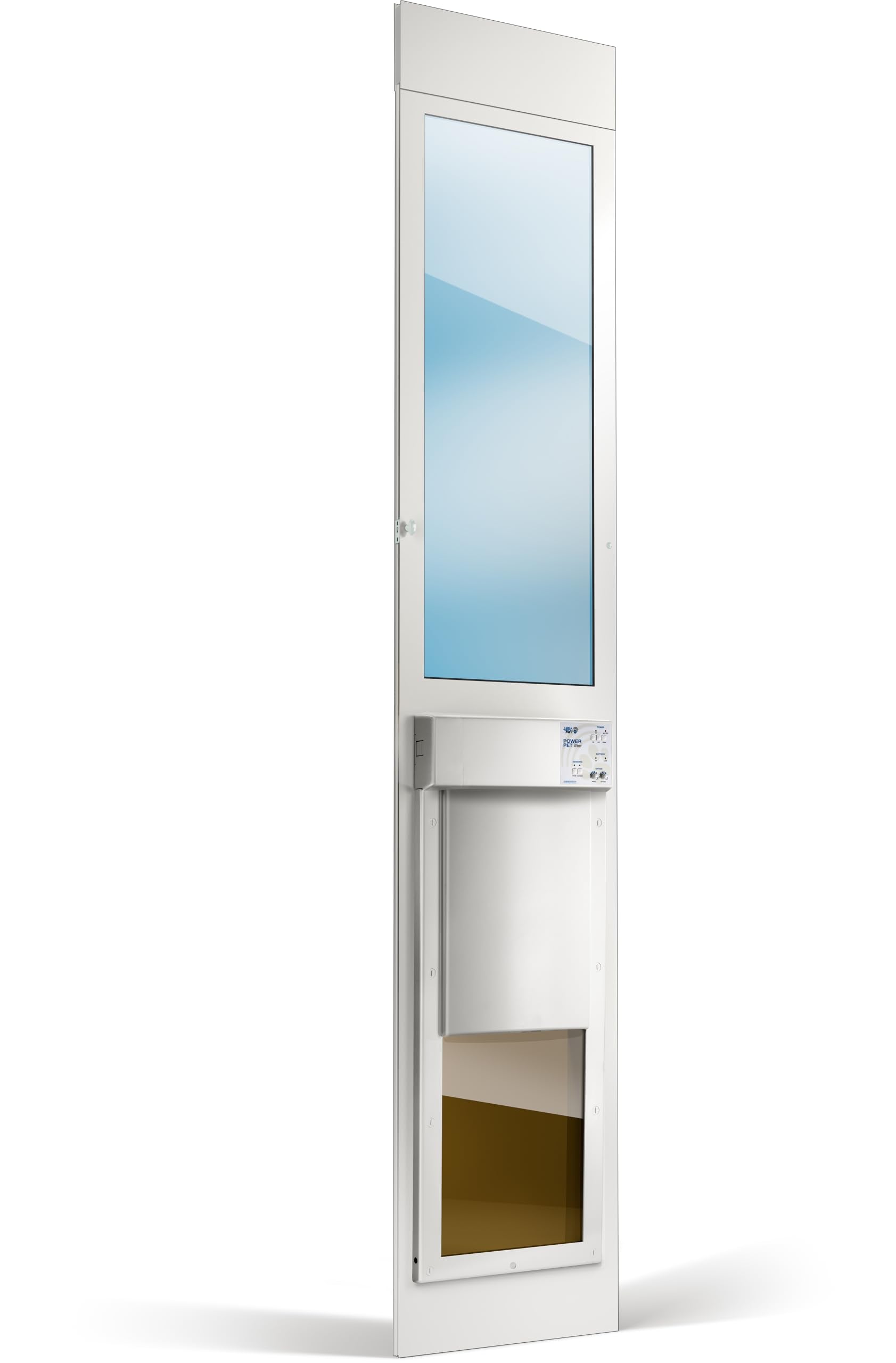 Power Pet Electronic Dog Door - High Tech Pet Electronic Pet Doors - Fully Automatic Sliding E-Glass Electronic Dog Doors - Larg
