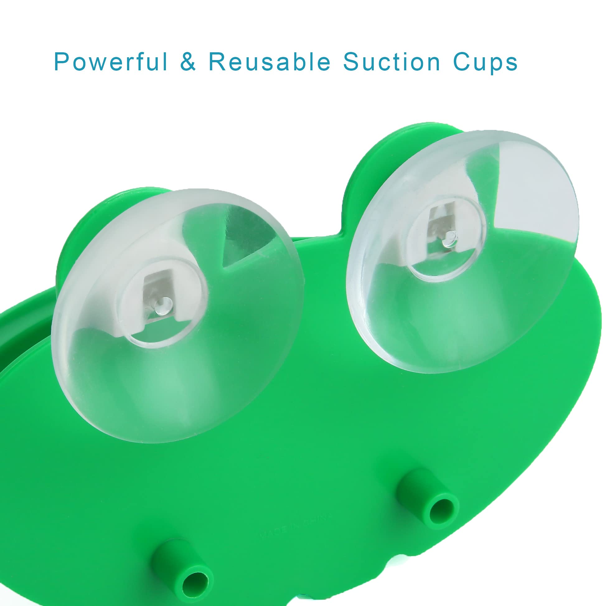 Pensino Frog Habitat Frog Dish Holder With Suction Cups, Cute Frog Terrarium Decor Fish Tank Decoration For Tree Frog Toad Tadpo