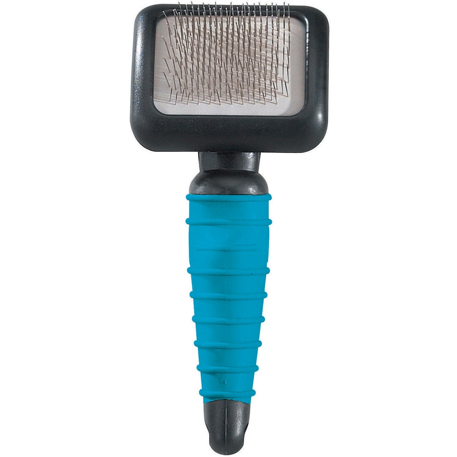 Master Grooming Tools Ergonomic Slicker Brushes - Molded Brushes for Grooming Dogs - Small, 3? x 2, Teal