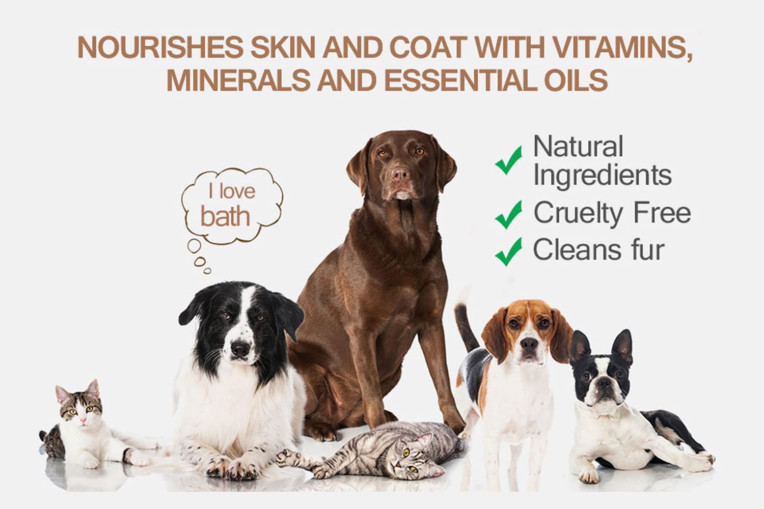 Soos Pets Pet Conditioner Natural Dead Sea Hypoaller-Genic Revitalizing Leave-In Deeply Absorbing With Vitamins Essential Oils Natural Elements For Dogs And Cats - 1X Pet Conditioner (250Ml / 8.45 Oz)
