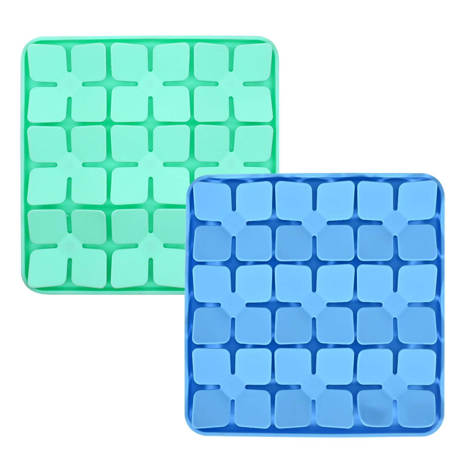 Ourmiao Silicone Snuffle Mat For Dogs 2 Pack, Silicone Dog Slow Feeder Lick Mat With Suction Cups, Puppy Puzzle Feeder Toys Snif