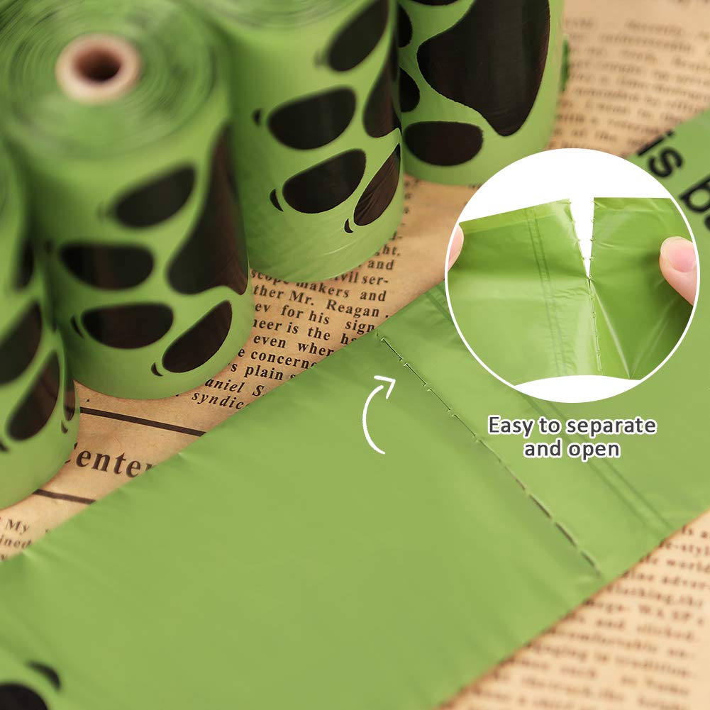 PobbY Biodegradable Dog Poop Bags - 360 Count (24 Rolls  Dispenser) Unscented, Durable 9 x 13 Thick Doggy Waste Bags