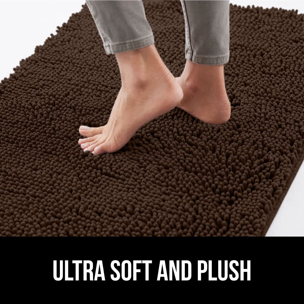 GORILLA GRIP Dog Doormat, Absorbent Doormats for Muddy Dogs Paws, 36x24 Machine Washable Soakstopper Rugs, Cleaner Floors, US De