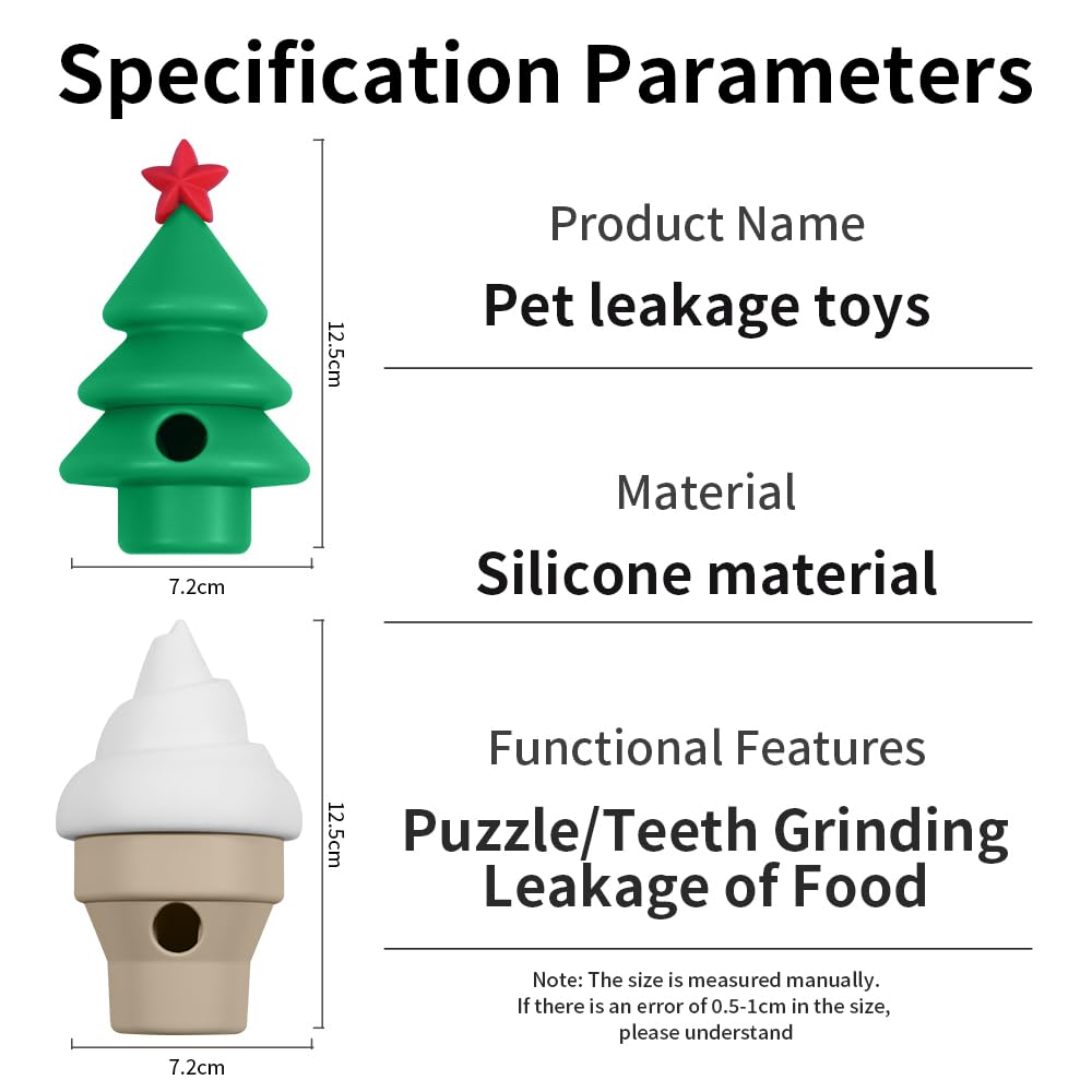 Dog Enrichment Toys Silicone Shape Lightweight Resistant Interactive Treat Dispensing Dog Puzzle Toy Dental Cleaning and Gum Mas
