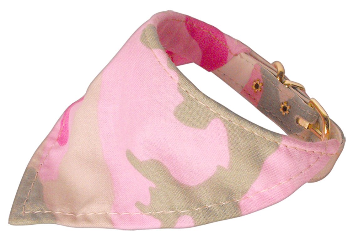 Mirage Pet Products Camo Bandana Collar for Dogs, 20-Inch, Pink