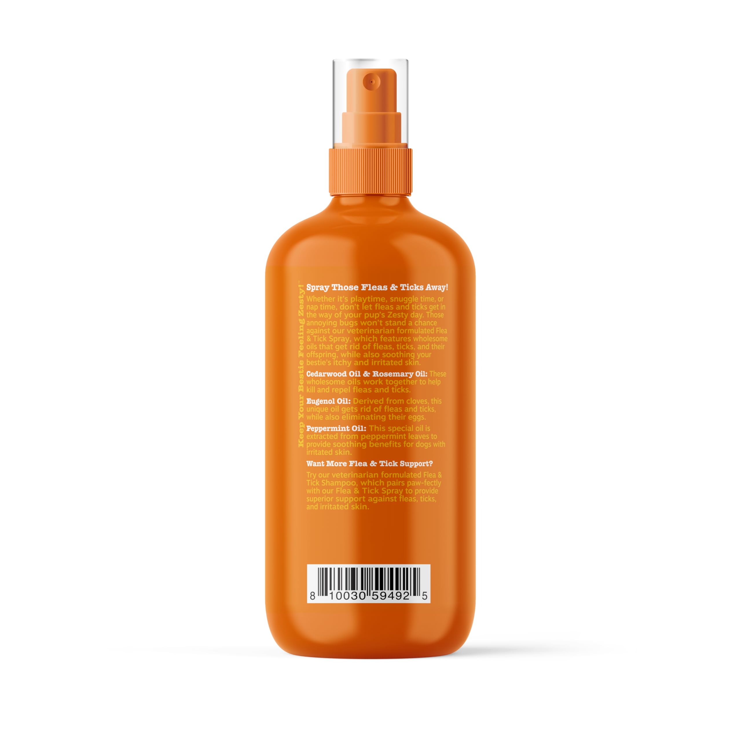 Zesty Paws Flea and Tick Spray for Dogs - Kill Fleas, Ticks & Their Eggs - Veterinarian Formulated - Soothes Itchy & Irritated D
