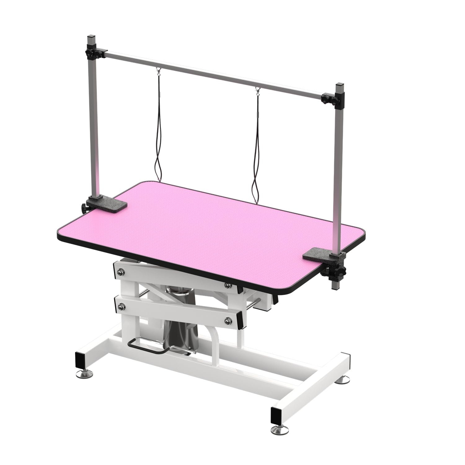 Hydraulic Dog Pet Grooming Table, 42 Inch Heavy Duty Z Lift Structure Professional Dog Grooming Table Suitable For Large Dogs At
