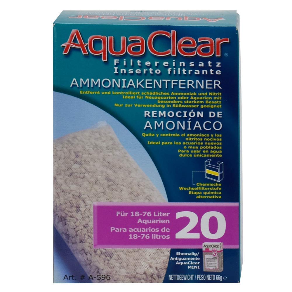 Aqua Clear Aquaclear 20 Ammonia Remover Inserts, Aquarium Filter Replacement Media, A596