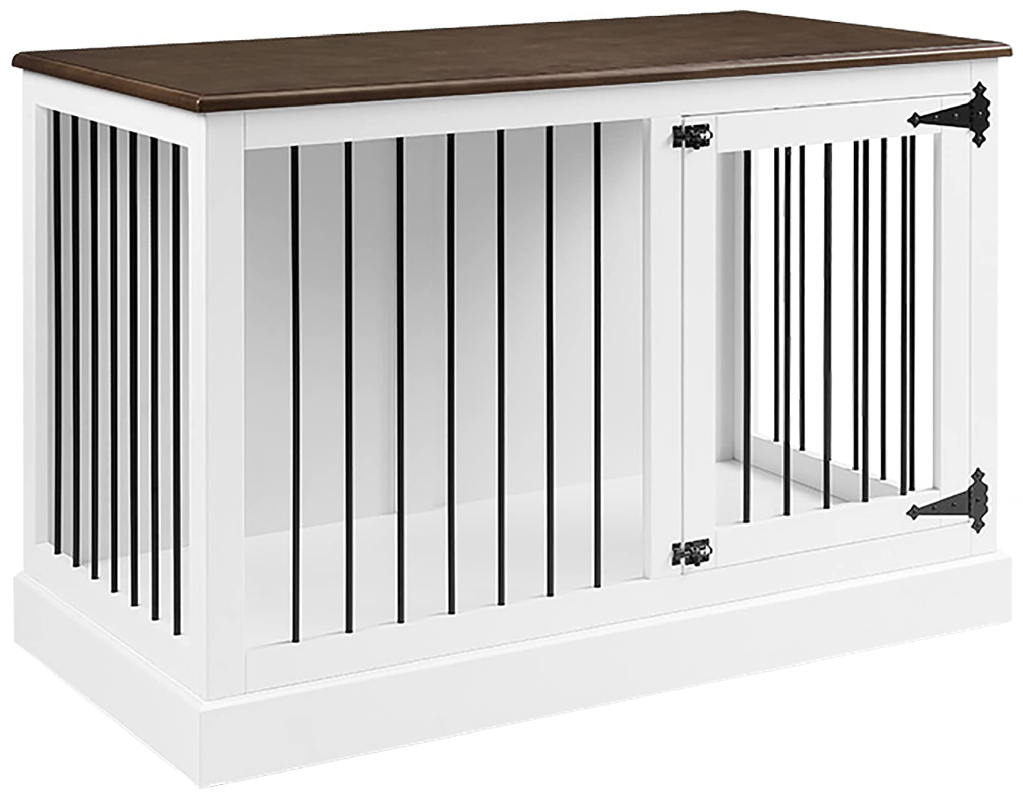 Crosley Furniture Winslow Small Dog Crate Credenza Kennel for Pets, White