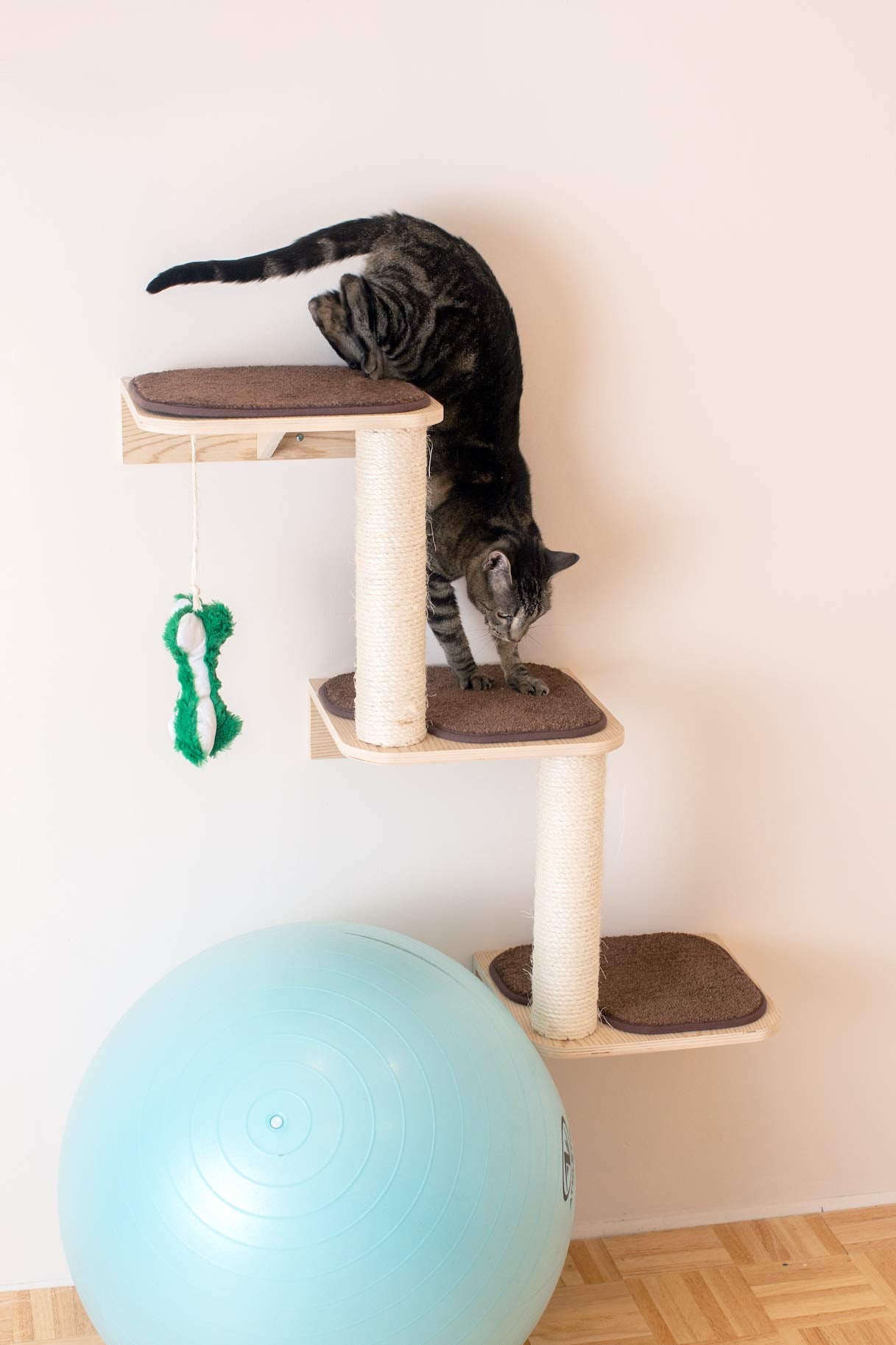 Armarkat Cat Wall Climber Series: Steps W1907C, Natural Beige 13 X 12 X 41