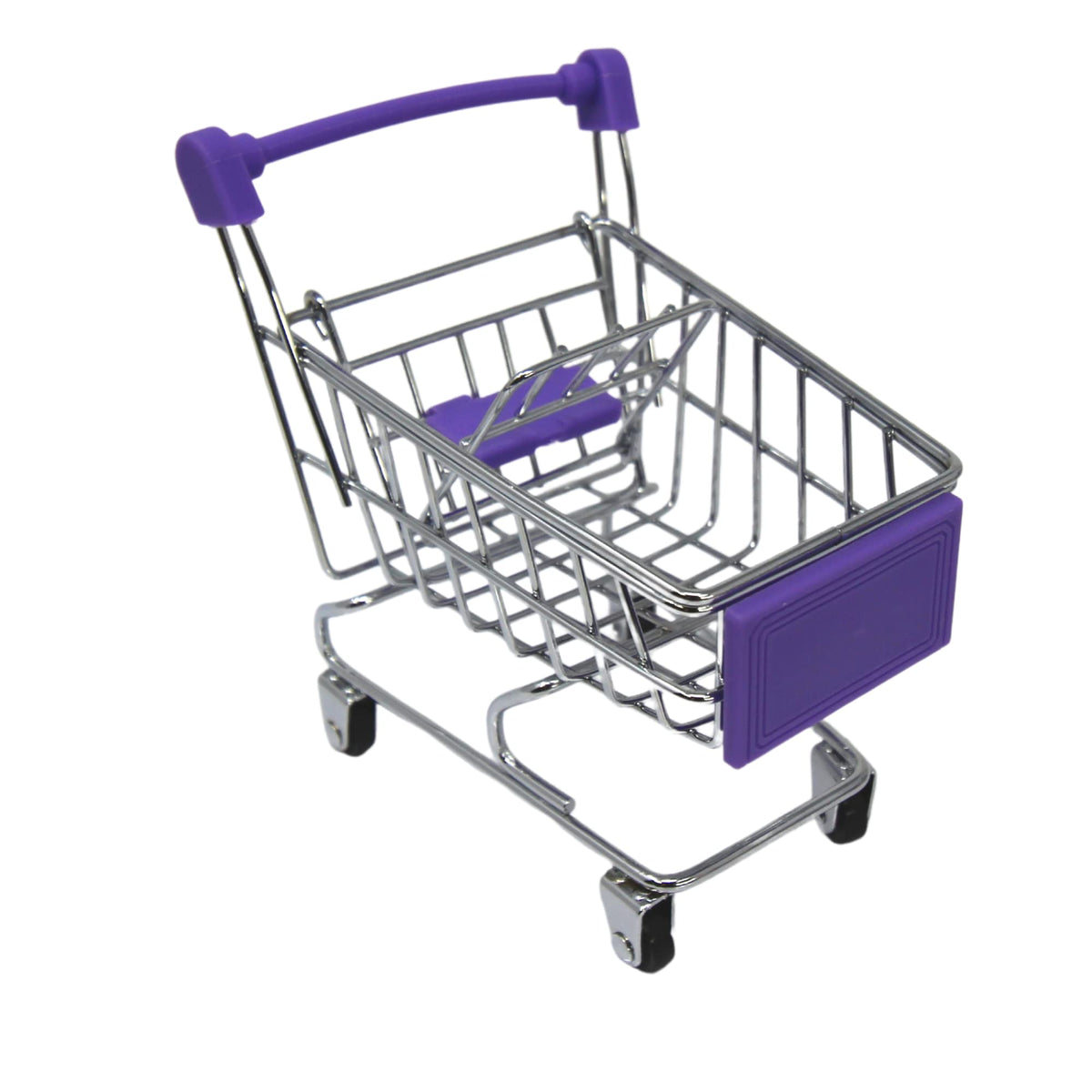 Bonka Bird Toys 2297 Mini Shopping Cart Supermarket Handcart Basket Foot Talon Bird Toy Treat Forage Dispenser Holder Model Meta