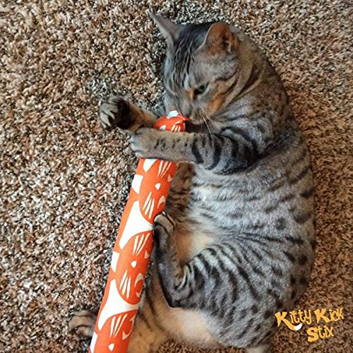 Kitty Kick Stix 15'' Original Catnip Kicker Toy (Set Of 2), Made In Usa (Mystery)