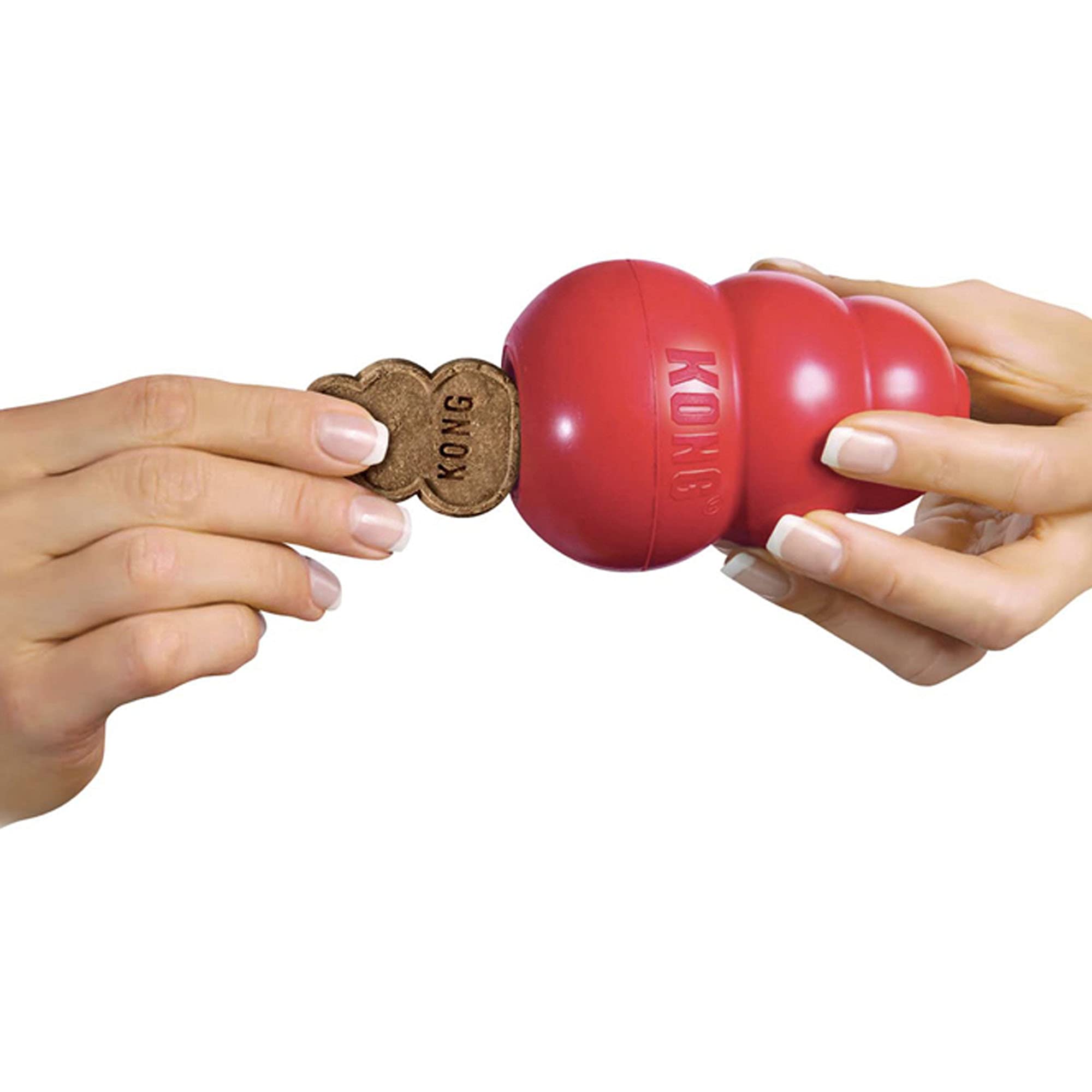 KONG - Snacks - All Natural Dog Treats (Best used with KONG Rubber Toys) - Bacon and Cheese Biscuits - For Small Dogs