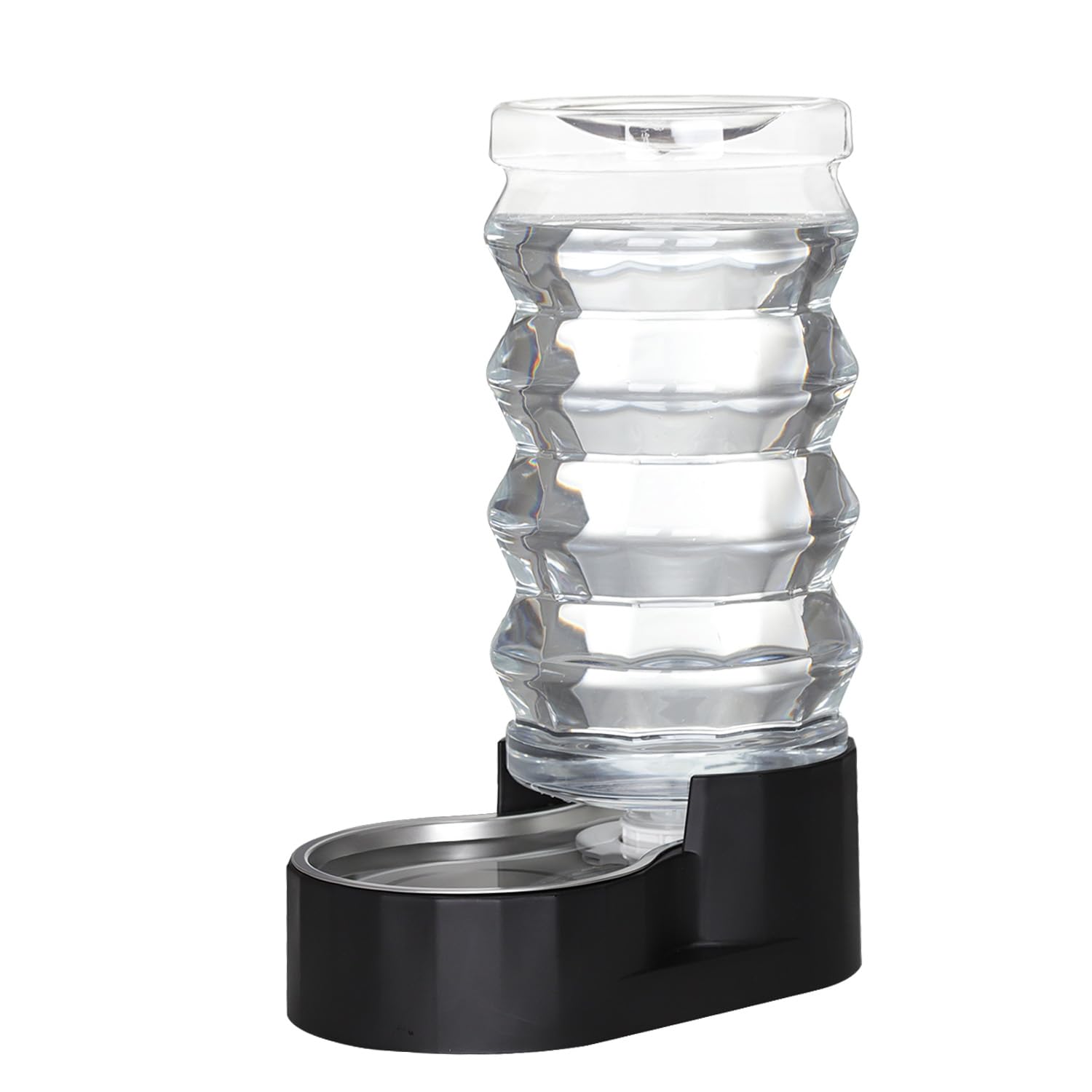 Sfozstra 9L Automatic Pet Waterer, 100% BPA Free, Stainless Steel Gravity Feeder, Convenient Drinking Water Dispenser Designed f