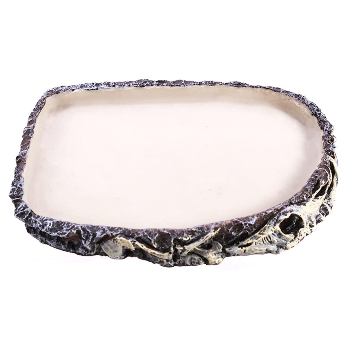 Tfwadmx Reptile Water Bowl, Reptile Feeding Dish, Bearded Dragon Water Dish, Turtle Feeding Bowl for Tortoises, Snakes, Lizards,
