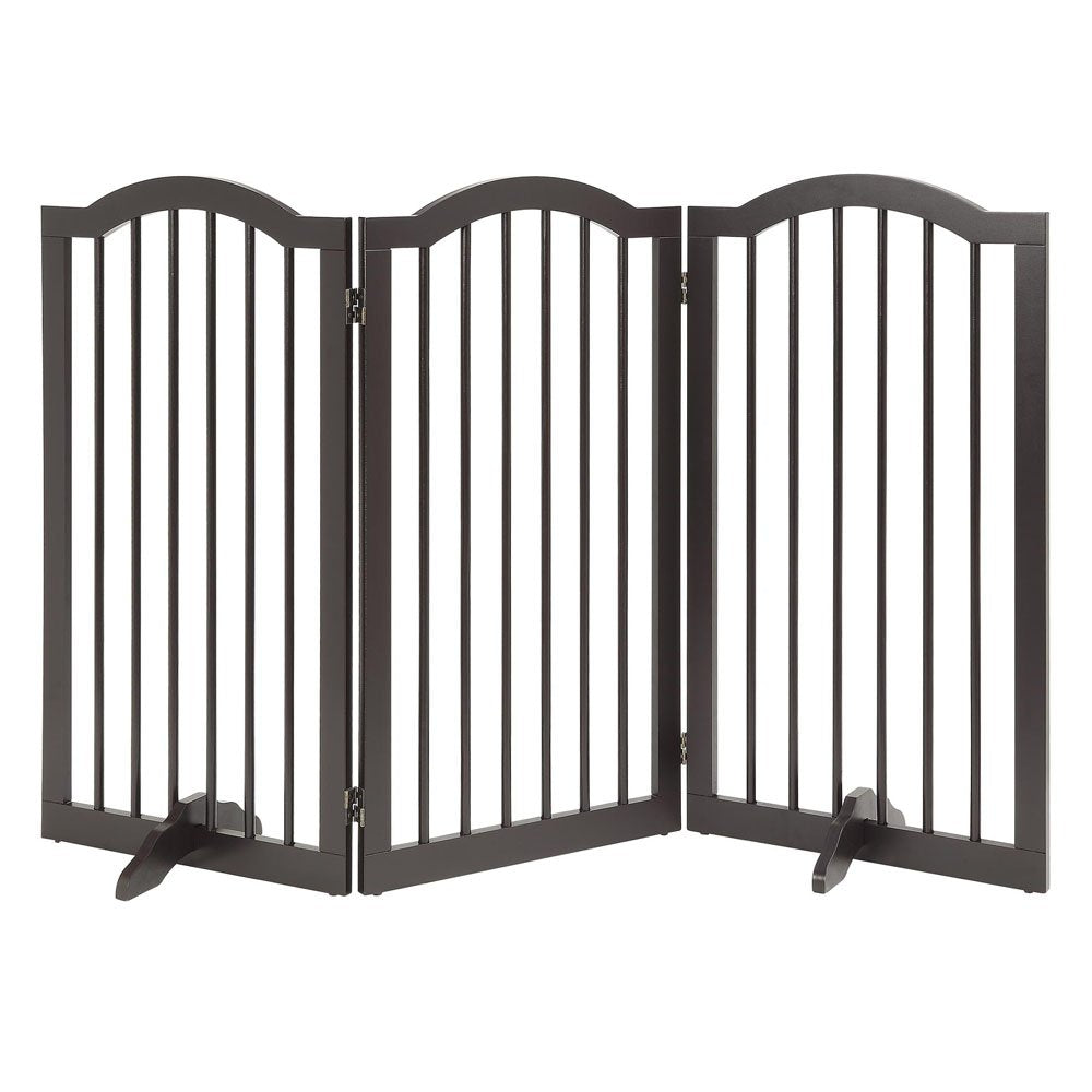 Unipaws Support Feet For Wooden Pet Gate, Freestanding Dog Gate, Set Of 2, Design For 0.71 Inches Thickness Panel, White