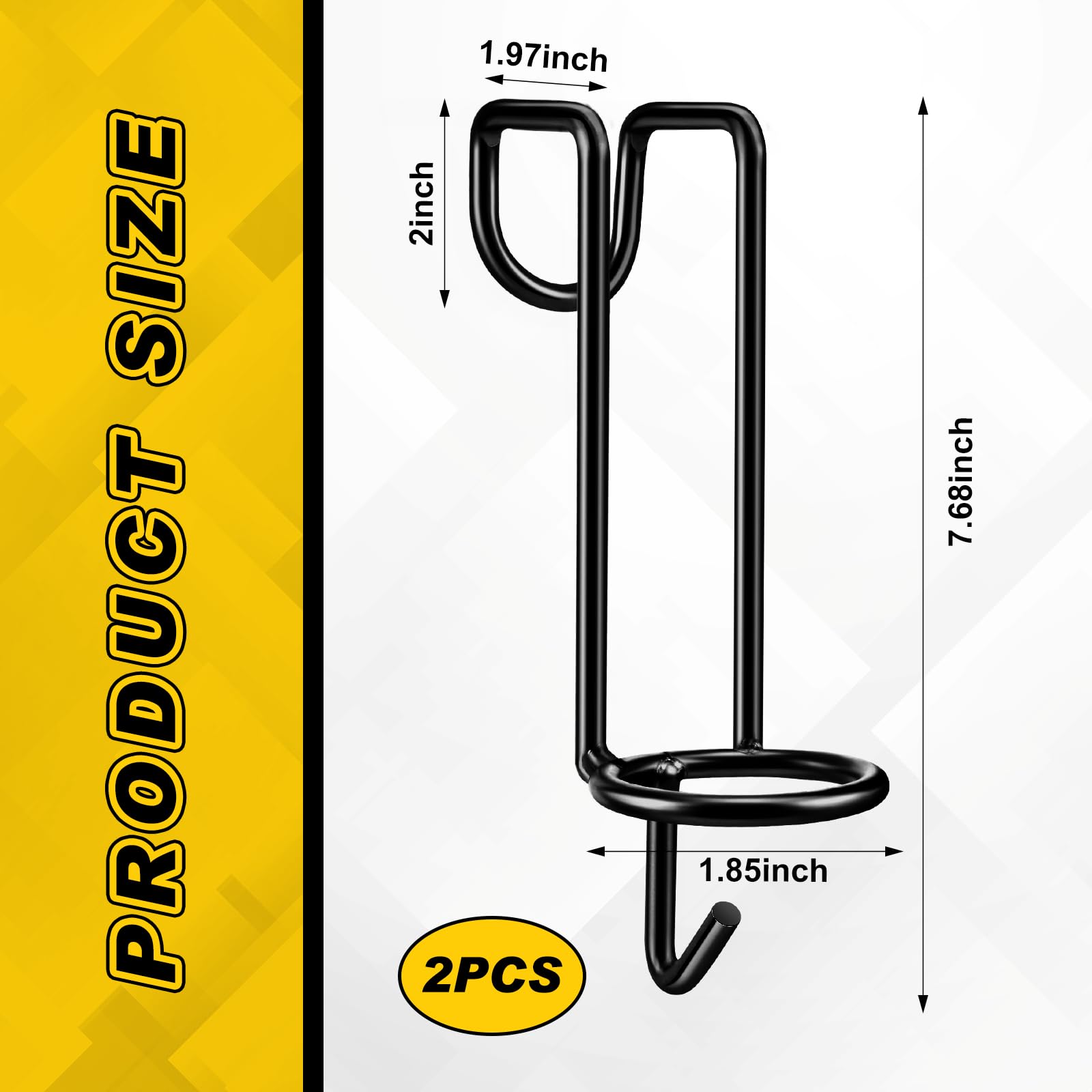 Hicarer 2 Pack Horse Water Bucket Hooks Portable Horse Bucket Hooks Removable Hangers Equestrian Stall Accessories Livestock Sup