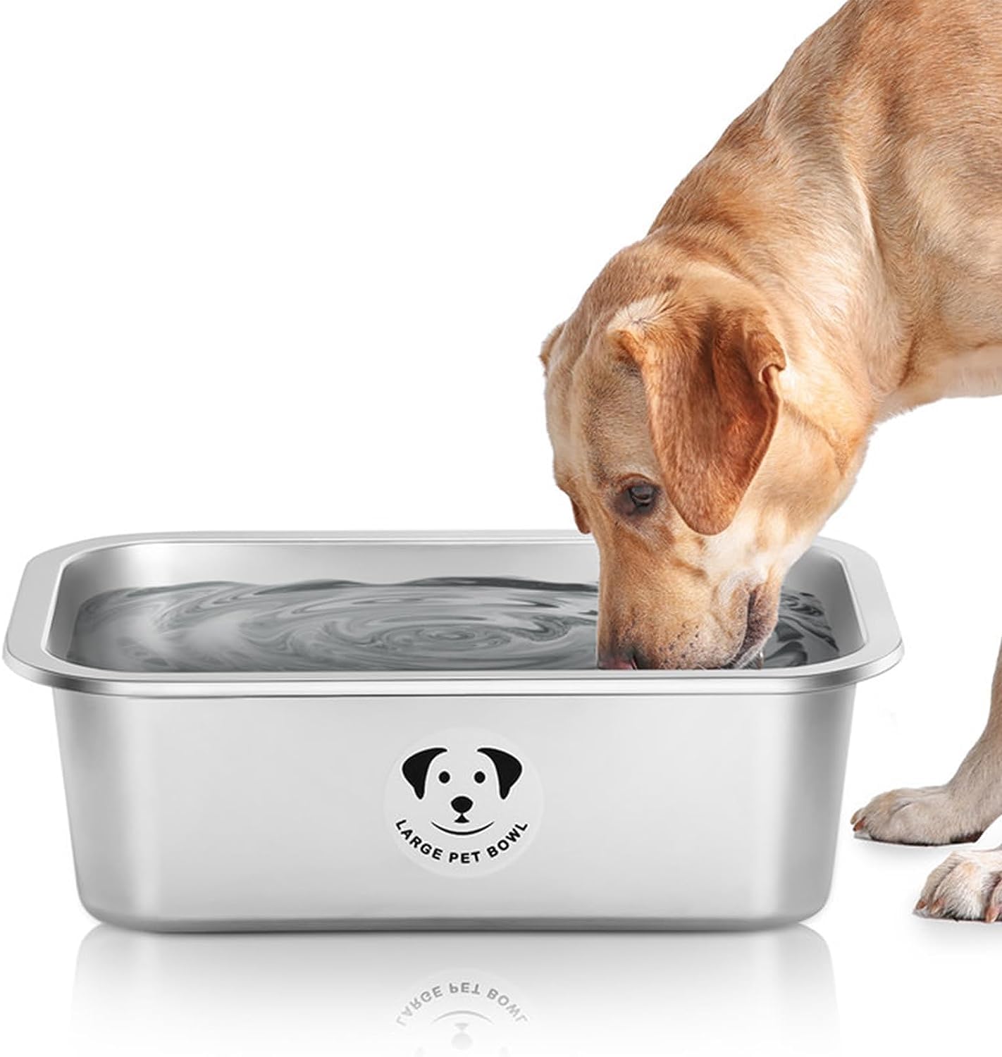 Stainless Steel Dog Bowls for Large Dogs, High Capacity Metal Dog Food Bowls, Food and Water Bowl for Larges, X-Large, and Big D