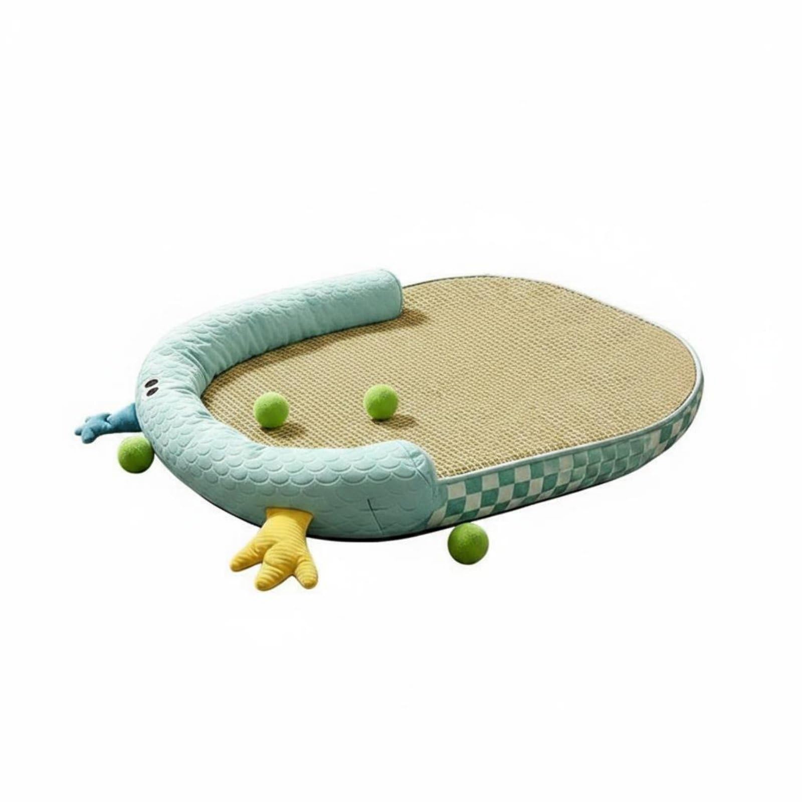 Merishopp Summer Use Oval Pet Cooling Bed AntiSlip Dog Cooling Mat No Electricity Breathable Dog Mat for Dogs, Cats, Green, M |