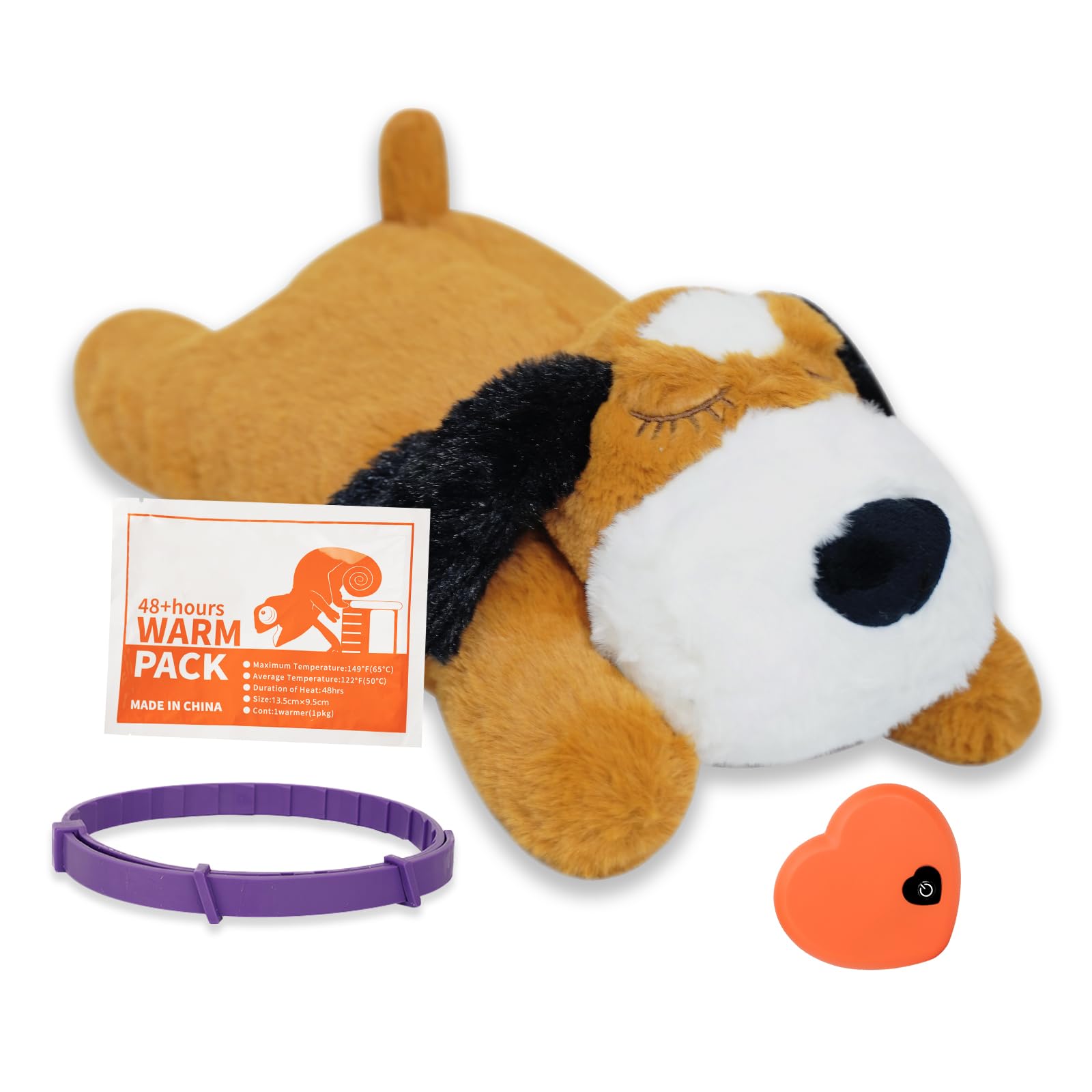Trail Tail 2025 Dog Puppy Toy With Heartbeat New Model,Heartbeat Puppy Toy,Calming Dog Toy Set With Collar And 48H Warm Pack (Br