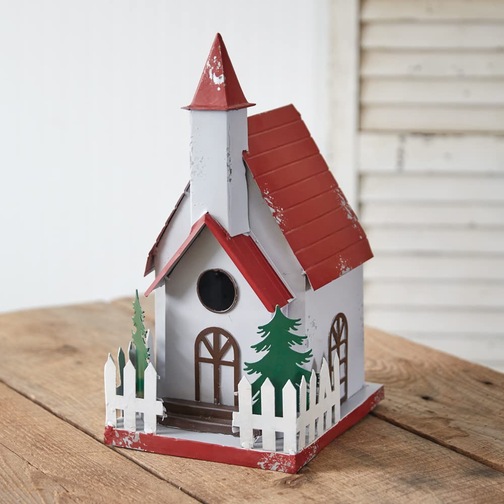 Colonial Tin Works Christmas Chapel Birdhouse