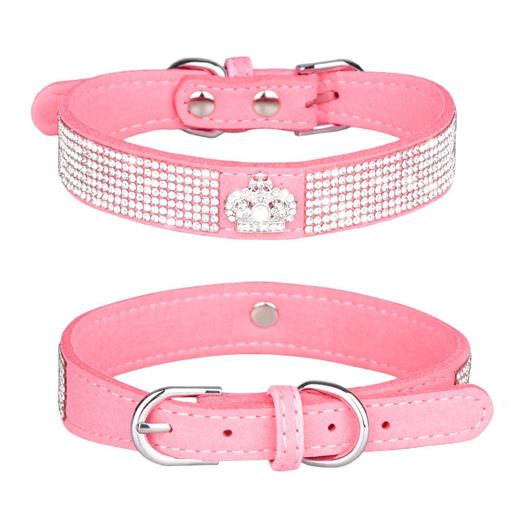 Bling Dog Collars For Small Dogs, Xs Dog Collar Girl, Rhinestone Puppy Collar Diamond Bling Pretty Jewel Glitter Sparkly Cat Pet