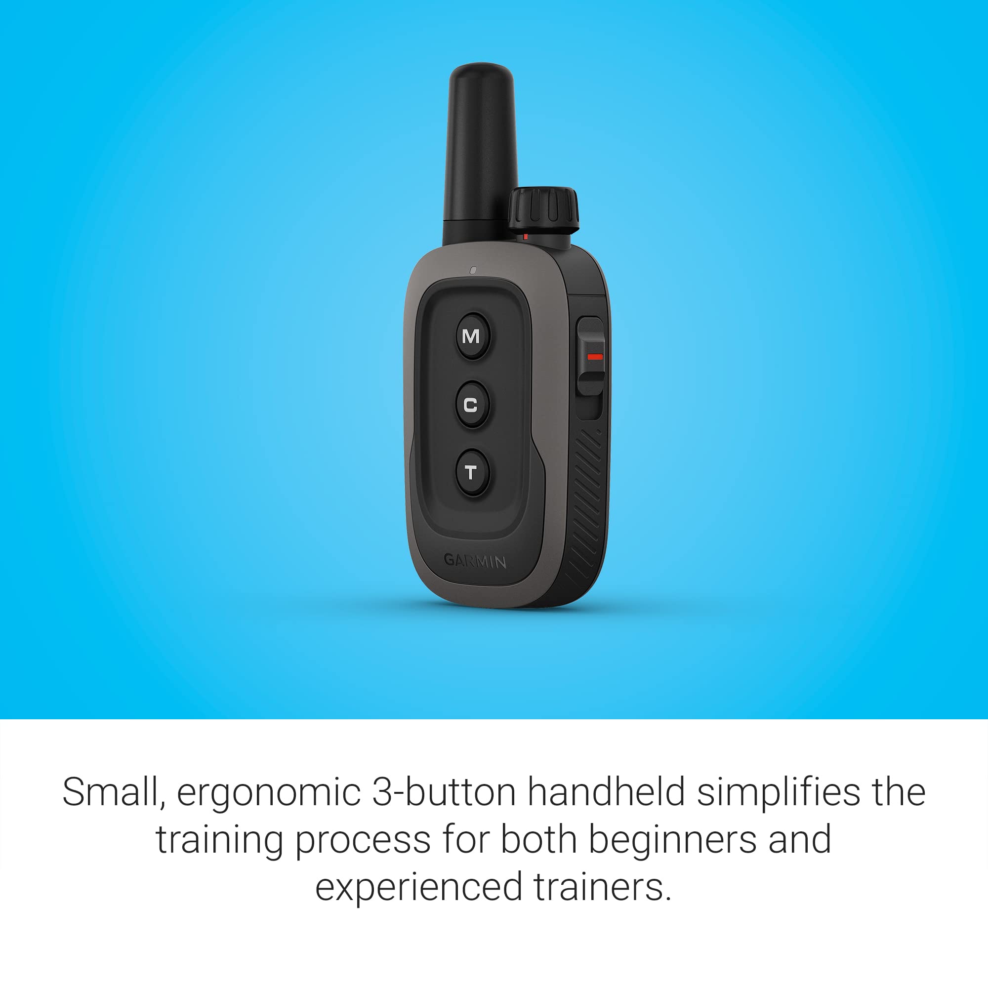 Garmin Delta SE Handheld, Simple 3-Button Handheld for Dog Training, Train Up to Two Dogs, Water Resistant