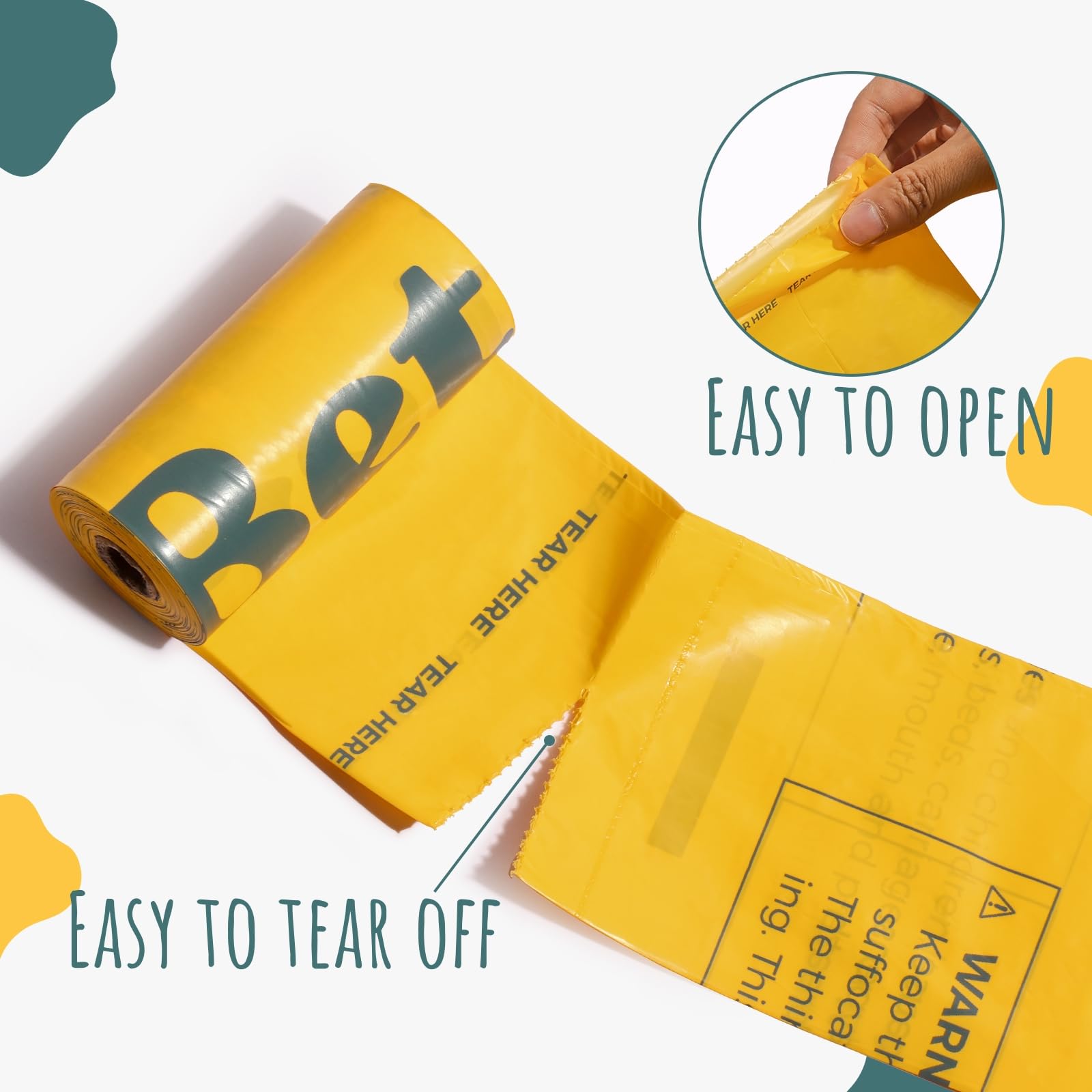 Dog Poop Bags Rolls Biodegradable Thickened Leak Proof Dog Waste Bags -120 Count 8 Rolls - Doggie Poop Bag For Small And Big Dog