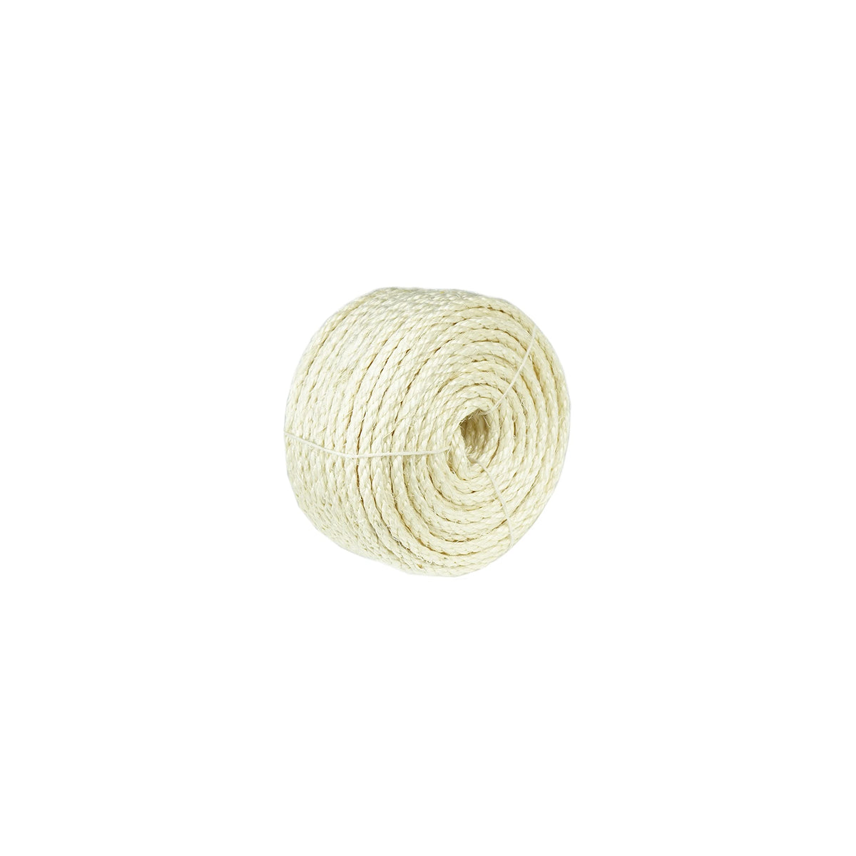 Treasborn Natural Sisal White Rope For Cat Scratcher Scratching Post Replacement 1/4 Inch Cat Tree Rope For Repairing, Recovering Or Diy Cat Scratcher 50/100/164 Feet