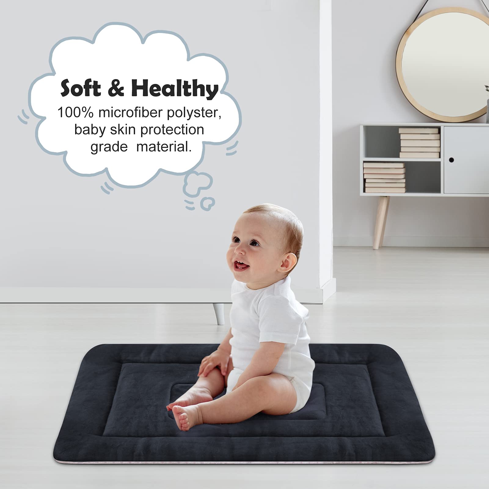 Dog Beds For Medium Dogs Crate Bed Pad Mat 36 Inch Soft Washable Pet Beds Non Slip Mattress Kennel Pads