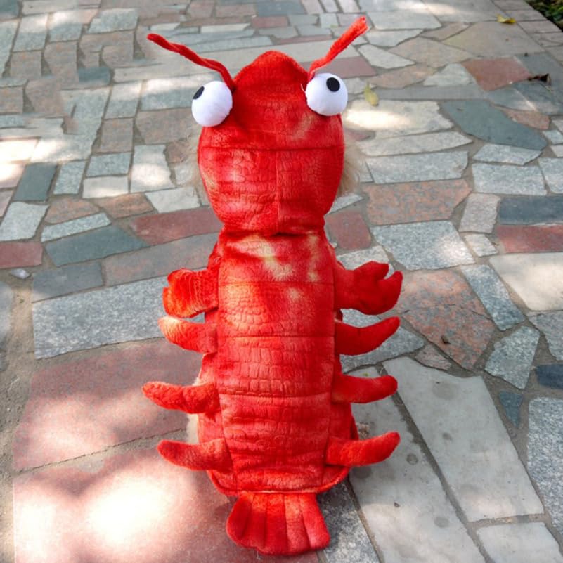 BESPORTBLE Dog Cat Lobster Costume, Pet Halloween Cosplay Costumes Funny Puppy Halloween Apparel Pet Clothes Hoodie Outfit for S