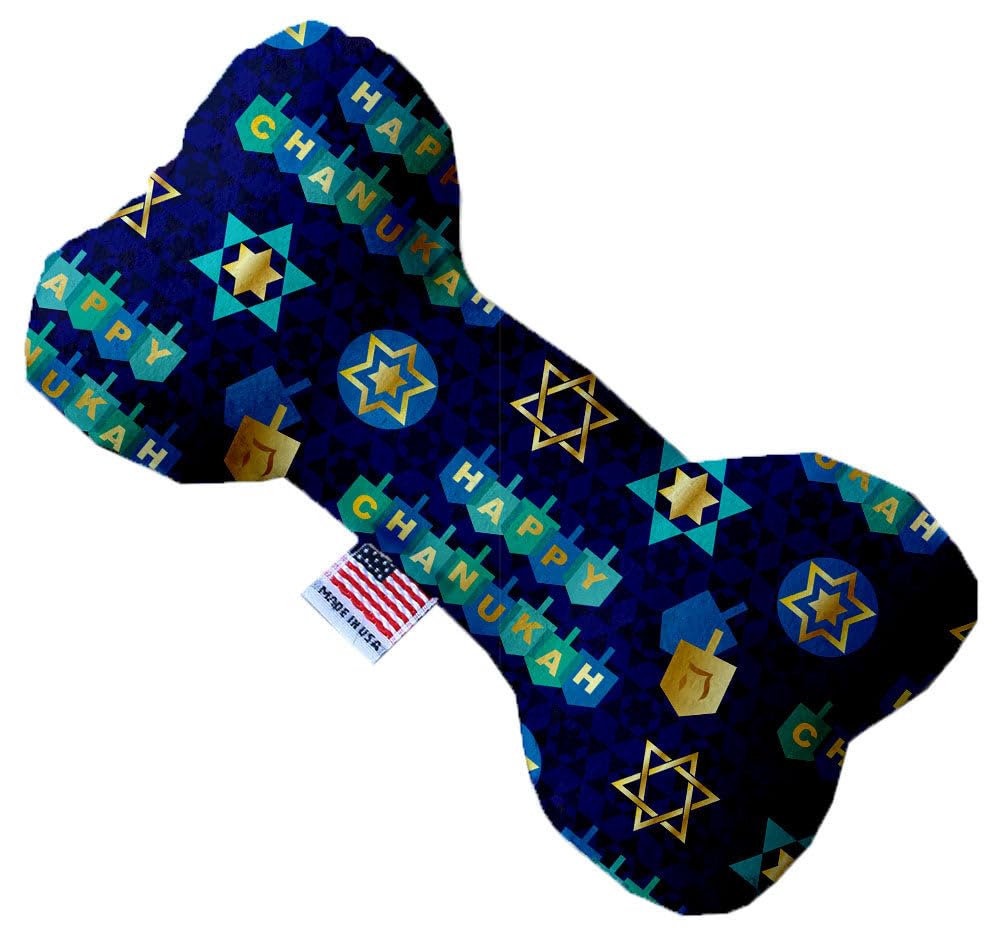 Pet and Dog Plush Heart or Bone Toy, &quot;Hanukkah Group&quot; (Available in different sizes, and 8 different pattern options!) Chanukah Bliss 10&quot; Plush Bone
