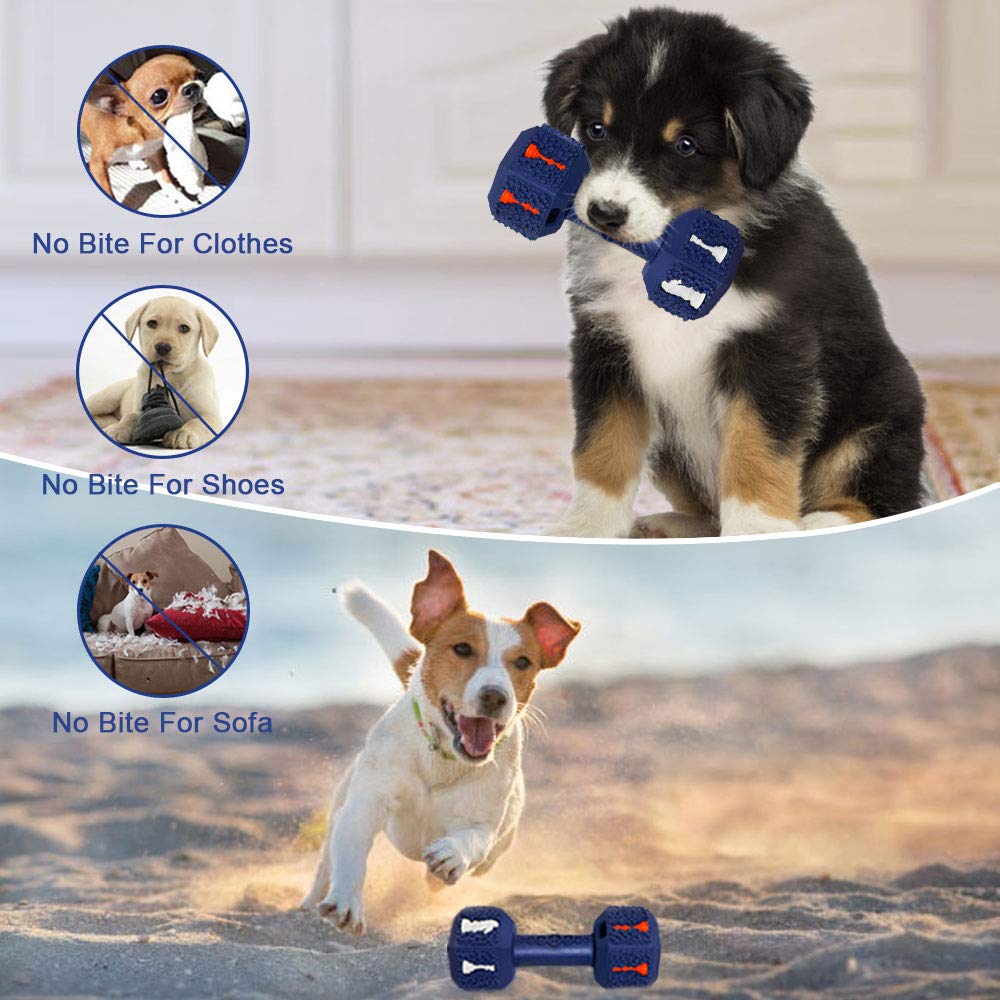 Hswaye Dog Chew Toys for Aggressive Chewers,Food Grade Non-Toxic Dental Pet Toy,Tough Durable Indestructible Dog Toys for Small
