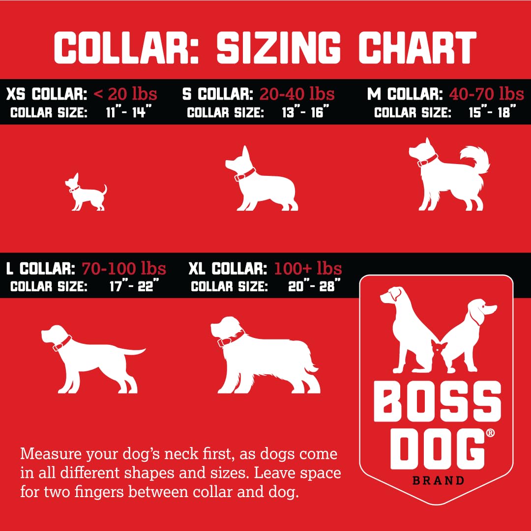 Boss Dog Tactical Collar, Black, X-Large
