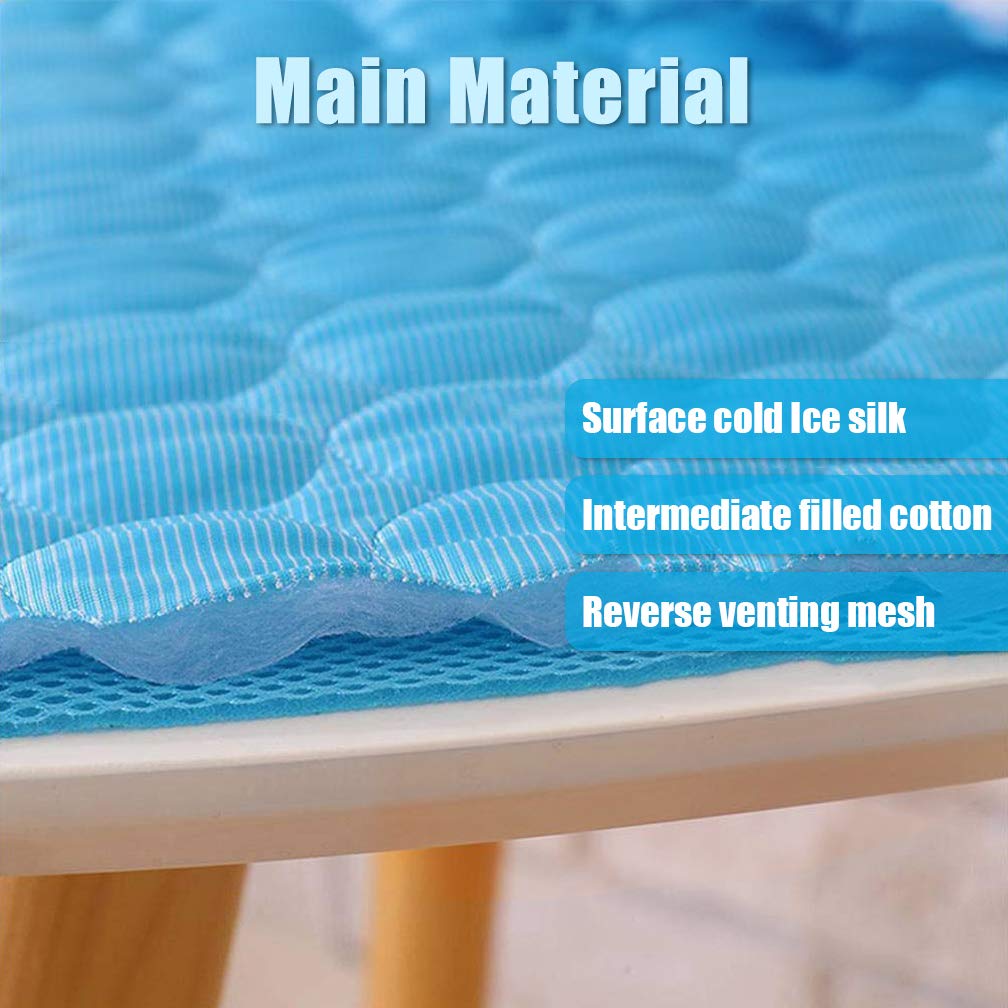 Meilimiyu Washable Dog Cooling Mat Ice Silk Cooling Mat For Dogs Pet Self Cooling Pad Blanket Dog Cooling Pad For Indoor & Outdo