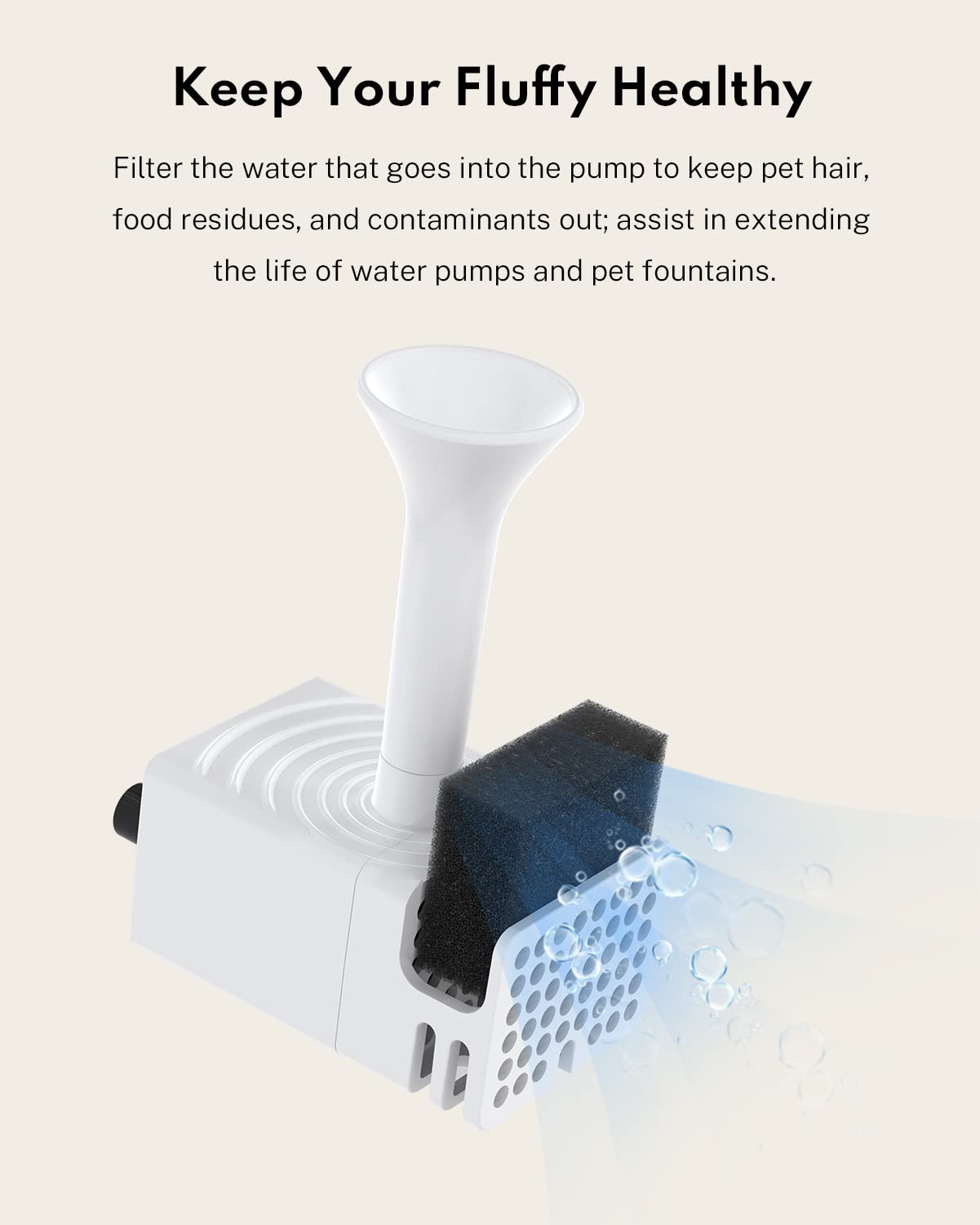 Homerunpet Cat Water Fountain Wireless Pump 3Rd Compatible With Model Wf20&Cf20