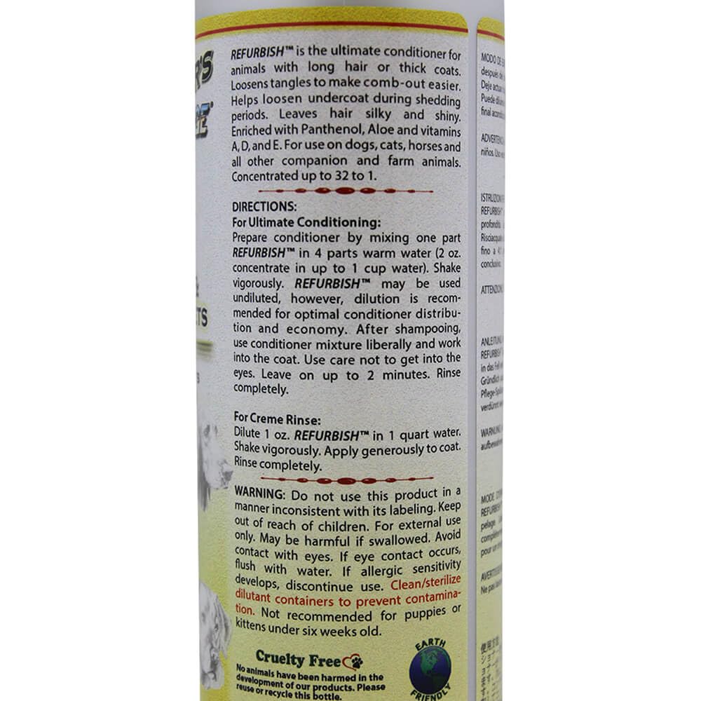 Groomer'S Edge Re-Fur-Bish Pet Conditioner, 16-Ounce