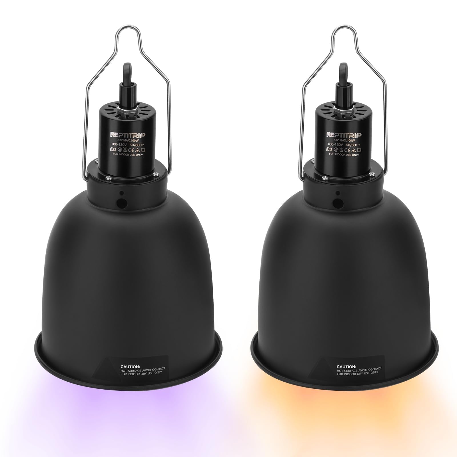 Reptitrip Reptile Light Fixture 5.5'', Reptile Heat Lamp Max 100W, Reptile Tank Lighting Fixtures, Fixture For Uvb Reptile Light