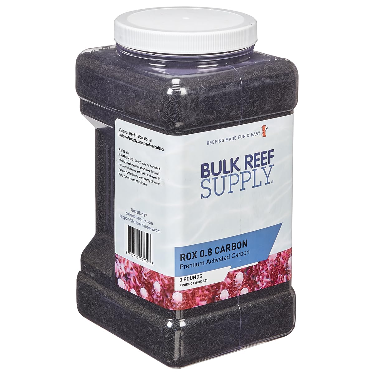 Bulk Reef Supply Premium ROX 0.8 Aquarium Carbon for Freshwater & Saltwater Aquariums (1 Gallon)