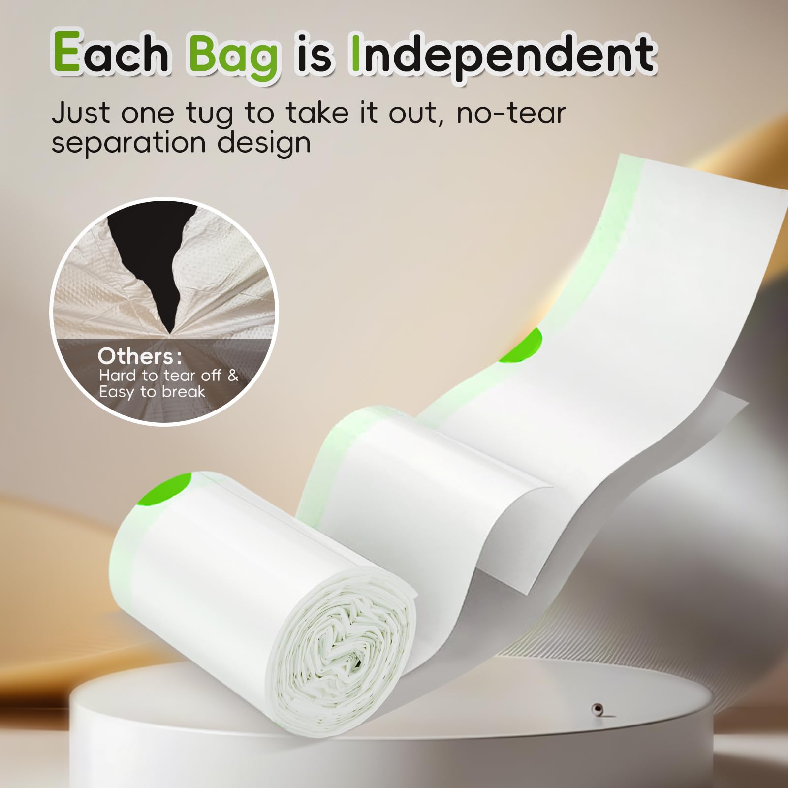 Litter Box Liners 60 Count Jumbo Cat Litter Bags, Easy Clean Up Thick Large Kitty Litter Liners For Litter Box, Drawstring Cat L