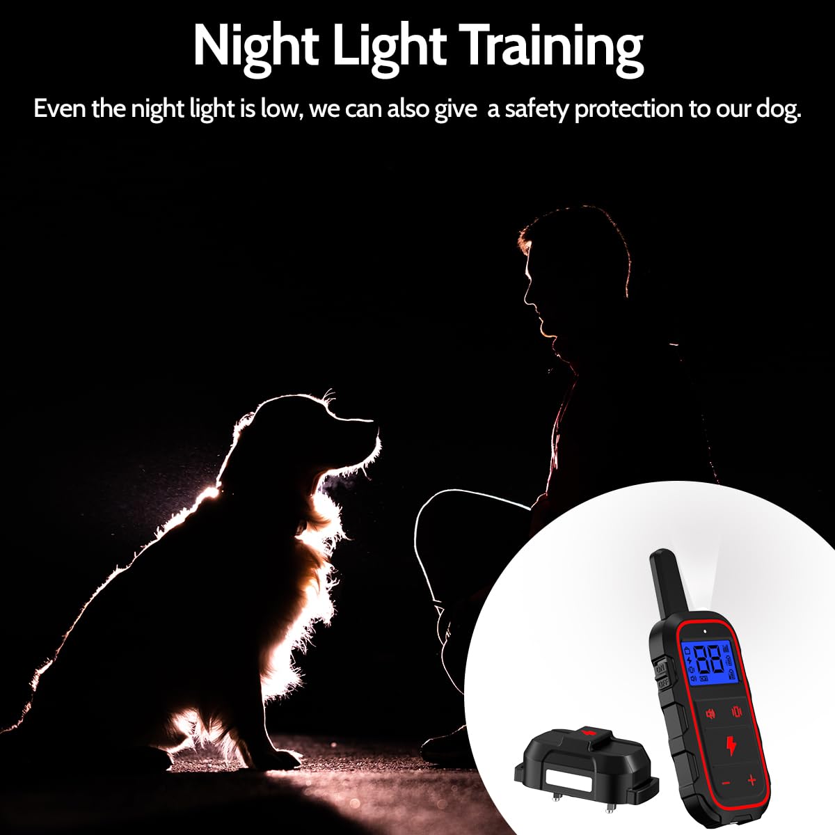 Dogstop Dog Training Collar Electric Dog Shock Collar With 4 Training Modes And Waterproof Rechargeable Remote Range 3300Ft For Large Medium Small Dogs (Red)