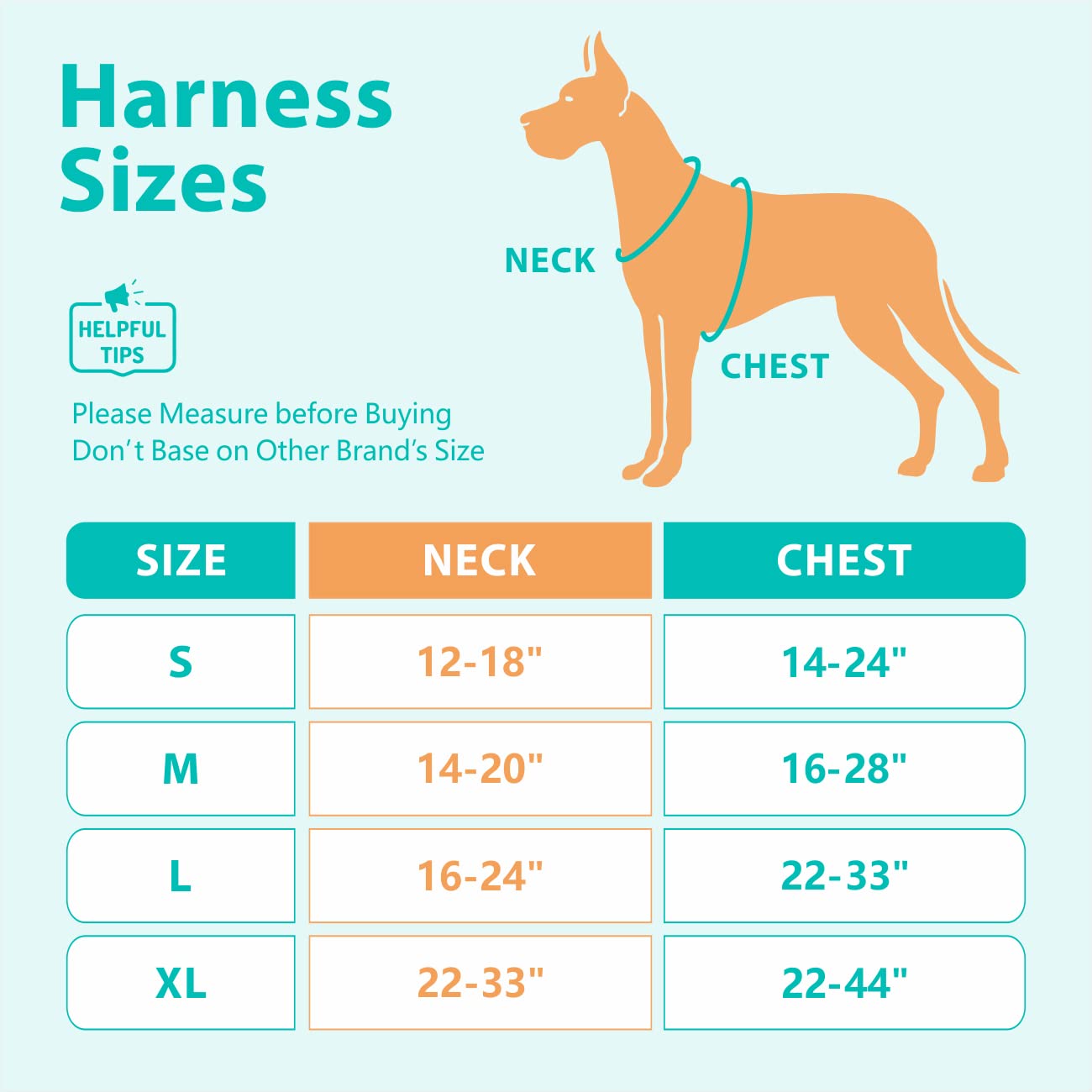 Poypet No Pull Dog Harness, No Choke Front Clip Reflective Dog Vest With Soft Padded Vertical Handle, 3 Leash Attachments For Small Medium Large Dogs (Tumalo Teal,Xl)