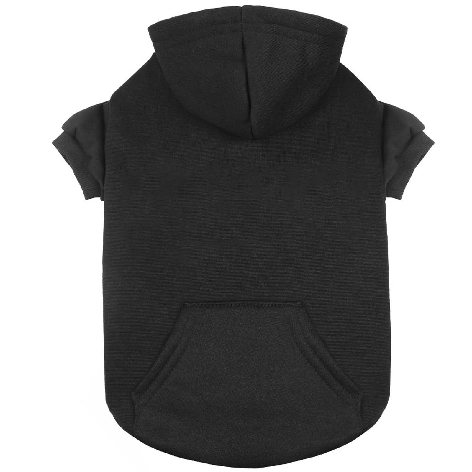 Dog Hoodie Dog Sweaters For Small Dogs Dog Sweater Soft Solid Brushed Fleece Dog Clothes Dog Hoodie Sweatshirt With Pocket(Black