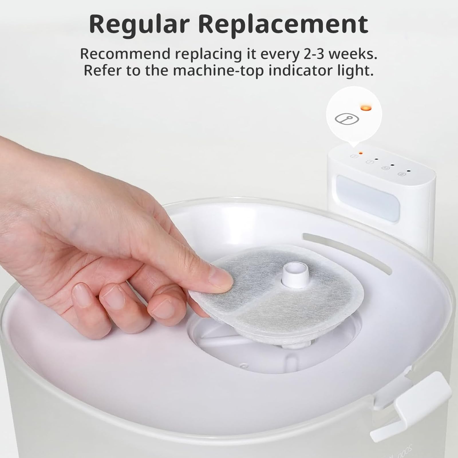 12 Pack Cat Water Fountain Filter Compatible With E1/E1+ Cat Fountain (2L/67Oz), Triple Filtration System Pet Fountain Filter Re